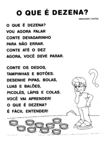 poema que dezena 214x300 - Atividades para alfabetização: músicas e poemas com rimas