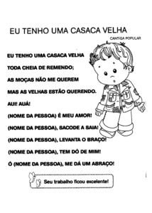 poema tenho casaca velha 214x300 - Atividades para alfabetização: músicas e poemas com rimas