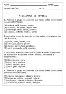 Atividades sobre Sílaba Tônica 1 212x300 - Atividades sobre Sílaba Tônica para imprimir