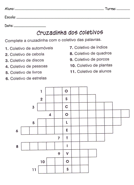 Substantivos são palavras que servem para