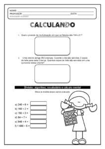CALCULANDO 5º ANO page 001 212x300 - Diversas Atividades de Matemática para imprimir - Anos Iniciais