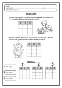 PROBLEMAS page 001 212x300 - Diversas Atividades de Matemática para imprimir - Anos Iniciais