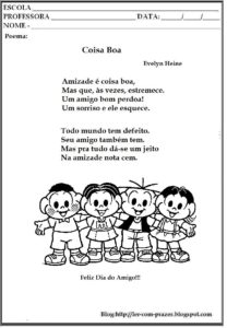 amigo 2 219x300 - Atividades sobre o Dia do Amigo - 20 de Julho: Atividades escolares