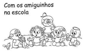 amiguinhos colorir 12 300x179 - Desenhos para colorir sobre o Dia do Amigo - 20 de Julho