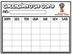 calendario copa do mundo 2018 300x225 - Calendário da Copa do Mundo 2018