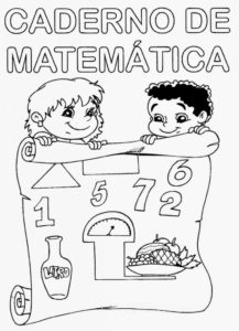 desenho para capa de caderno de Matematica 740x1024 217x300 - Capas para Cadernos - Capas de caderno para colorir e personalizadas