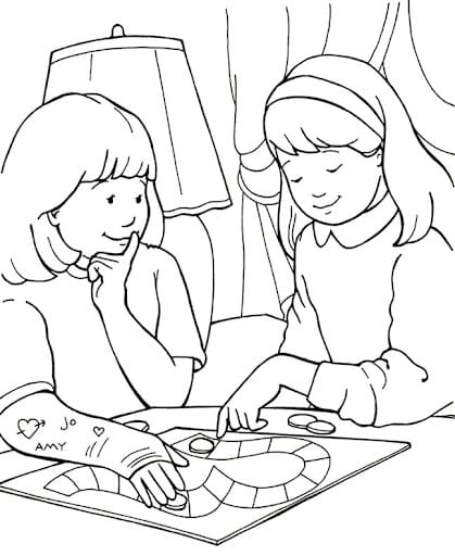 Desenhos para colorir de melhores amigos para sempre - Desenhos