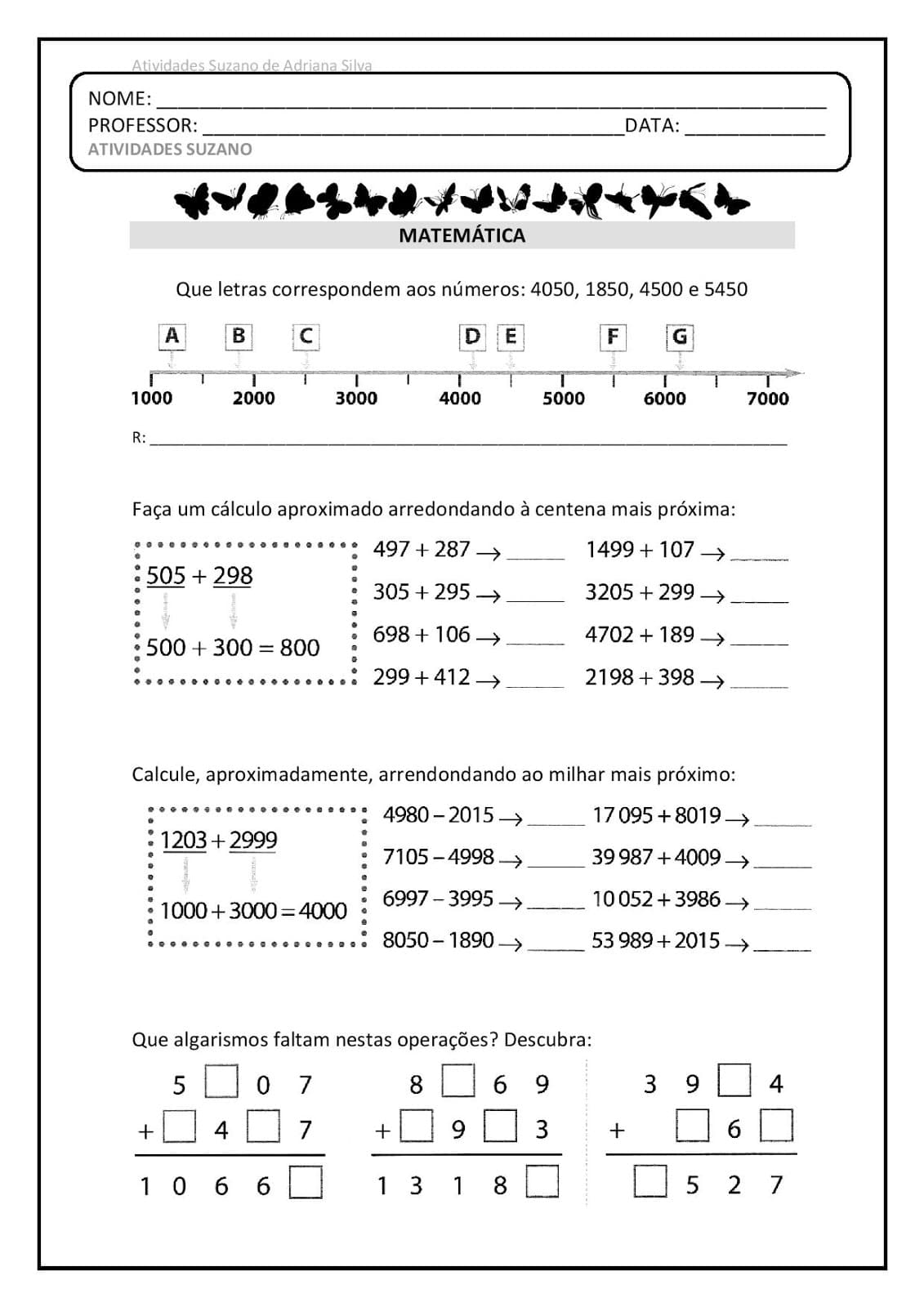 ATIVIDADE DE FIXAÇÃO DE MATEMÁTICA - Nº 5 - COMPARAÇÃO DE NUMEROS DECIMAIS  