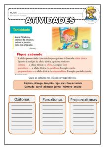 tonicidade acentuação page 001 212x300 - Diversas Atividades de Português para imprimir - Anos Iniciais