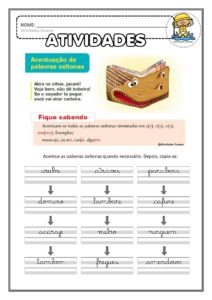 tonicidade acentuação page 003 212x300 - Diversas Atividades de Português para imprimir - Anos Iniciais