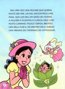Polegarzinha 2 219x300 - História Infantil A Polegarzinha - Rosinha e Chico Bento