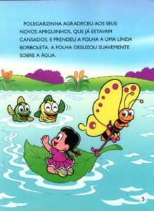 Polegarzinha 5 219x300 - História Infantil A Polegarzinha - Rosinha e Chico Bento