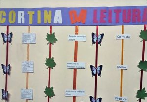 cortina da leitura alfabetização