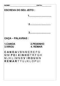 atividades com musicas infantis 6 638 212x300 - Sequência Didática: A canoa virou - Cantiga Infantil