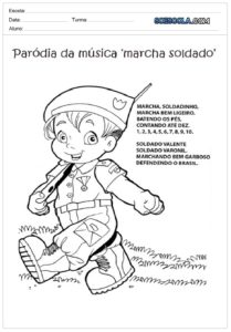 atividades para maternal dia do soldado parodia marcha soldado 209x300 - Atividades para o Dia do Soldado - 25 de Agosto: Atividades para Maternal