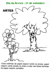 Dia da Árvore Atividades e desenhos colorir 217x300 - Texto e Atividades sobre o Dia da Árvore - 21 de Setembro
