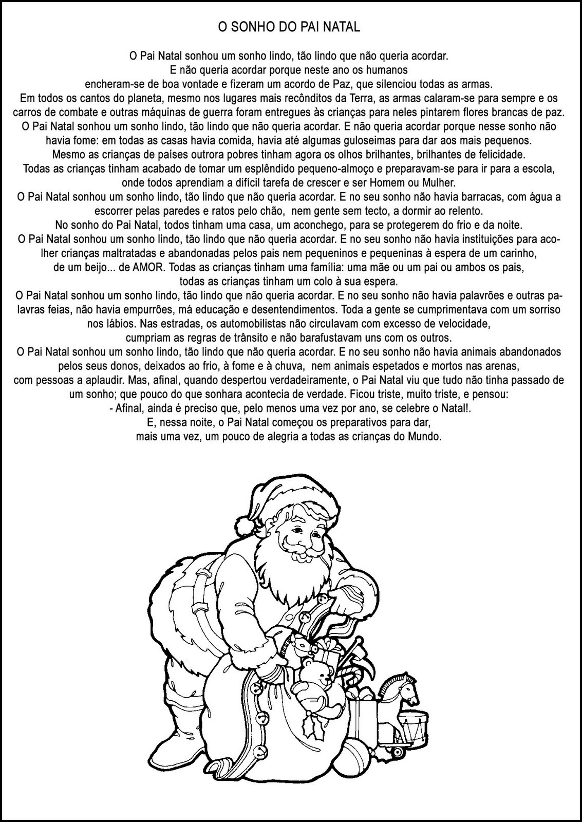 Textos Natalinos - Atividades para o Natal - Mundinho da Criança