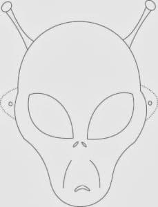 3386 15717 Face mask alien 229x300 - Máscaras para o Carnaval - Ideias e Moldes