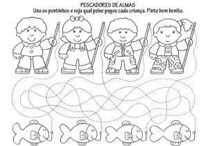 pescadores 300x211 - Atividades escolares sobre Coordenação Motora