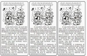 texto sobre o carnaval 300x193 - Atividades educativas sobre o Carnaval