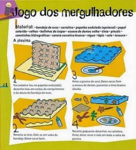 Catapulta com material reciclado - Jogo dos Mergulhadores